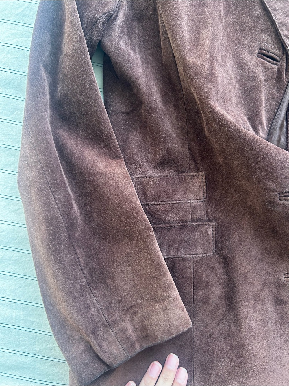Danier Brown Suede Blazer - Picture 4 of 6